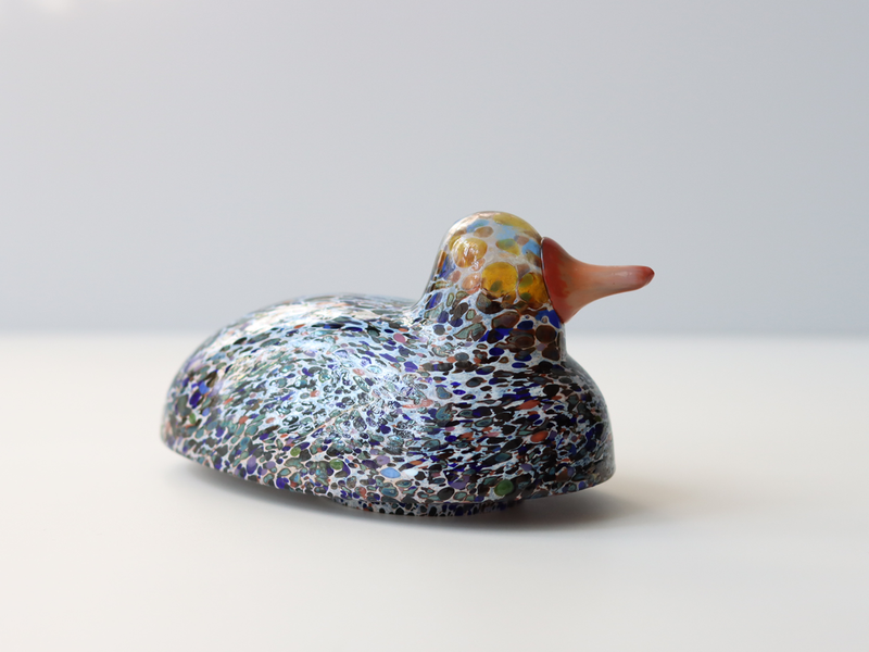 Boda Bird duck Bertil Vallien（バーティル・ヴァリーン）│ 北欧 スウェーデン ヴィンテージ 鳥 アヒル ガラス オブジェ