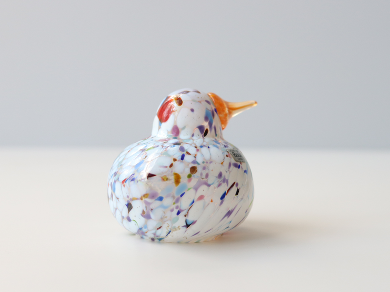 Boda Bird M Bertil Vallien（バーティル・ヴァリーン）│ 北欧 スウェーデン ヴィンテージ 鳥 ガラス オブジェ ホワイト