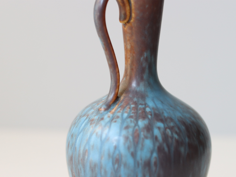 Rörstrand（ロールストランド） Gunnar Nylund（グンナー・二ルンド） AUQ handle vase │ 北欧 スウェーデン ヴィンテージ 陶磁器 一輪挿し 花瓶