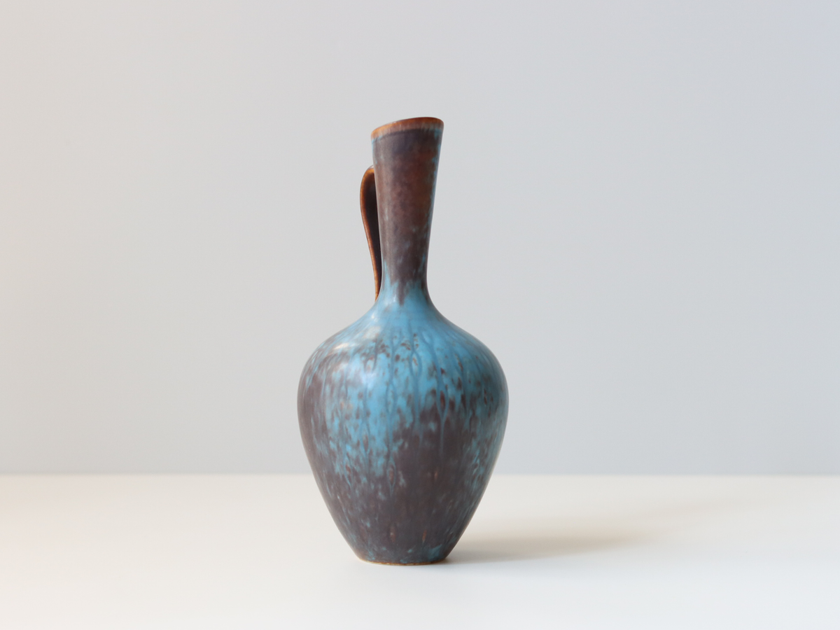 【北欧 スウェーデン ヴィンテージ】Rörstrand（ロールストランド） Gunnar Nylund（グンナー・二ルンド） AUQ handle vase