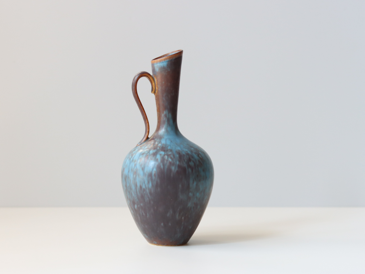 【北欧 スウェーデン ヴィンテージ】Rörstrand（ロールストランド） Gunnar Nylund（グンナー・二ルンド） AUQ handle vase