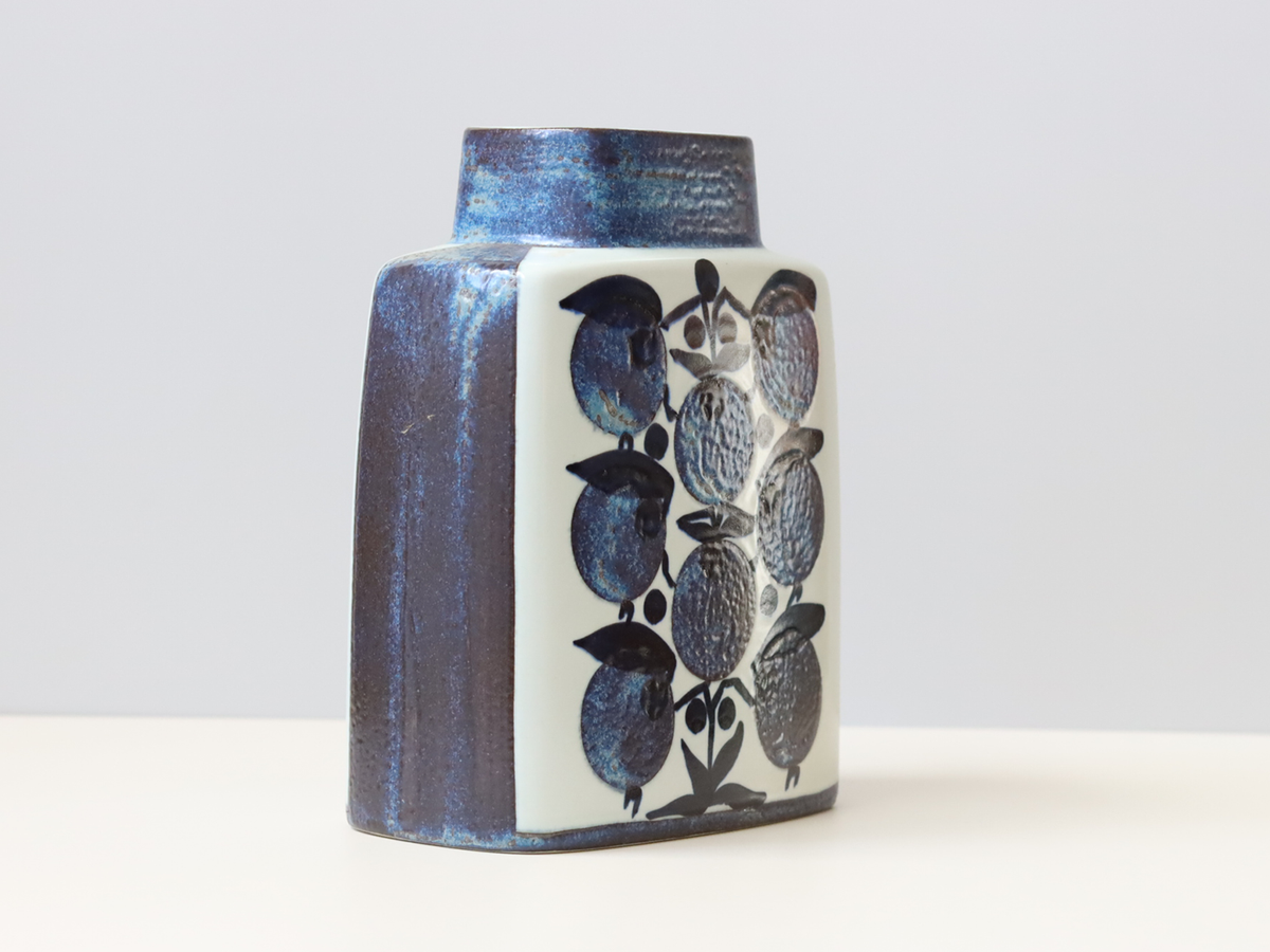 Royal copenhagen （ロイヤルコペンハーゲン） Tenera （テネラ） vase blueberry GH │ 北欧ヴィンテージ デンマーク 花瓶 ブルーベリー  陶磁器