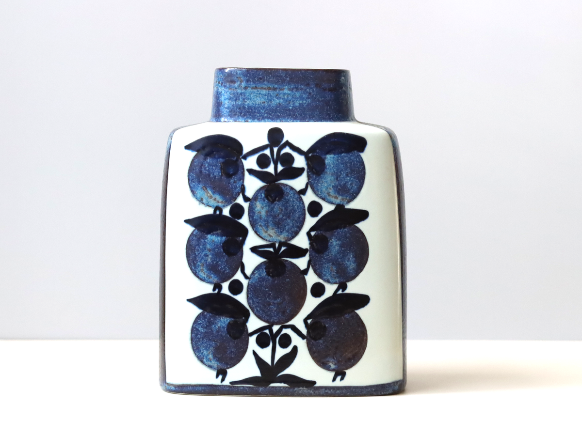 Royal copenhagen （ロイヤルコペンハーゲン） Tenera （テネラ） vase blueberry GH │ 北欧ヴィンテージ デンマーク 花瓶 ブルーベリー  陶磁器