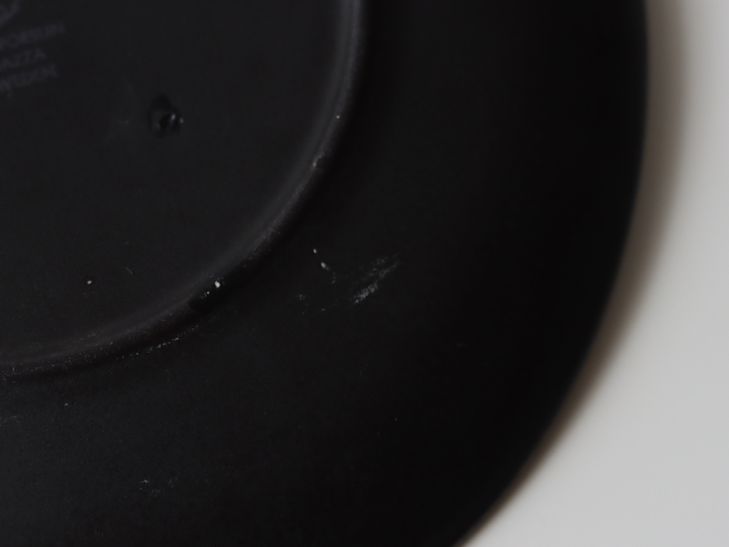 Gustavsberg （グスタフスベリ） Stig Lindberg（スティグ・リンドベリ） Piazza（ピアッツァ） 19.5cm plate black women/city │ 北欧 スウェーデン ヴィンテージ プレート 女性 街並み 陶磁器