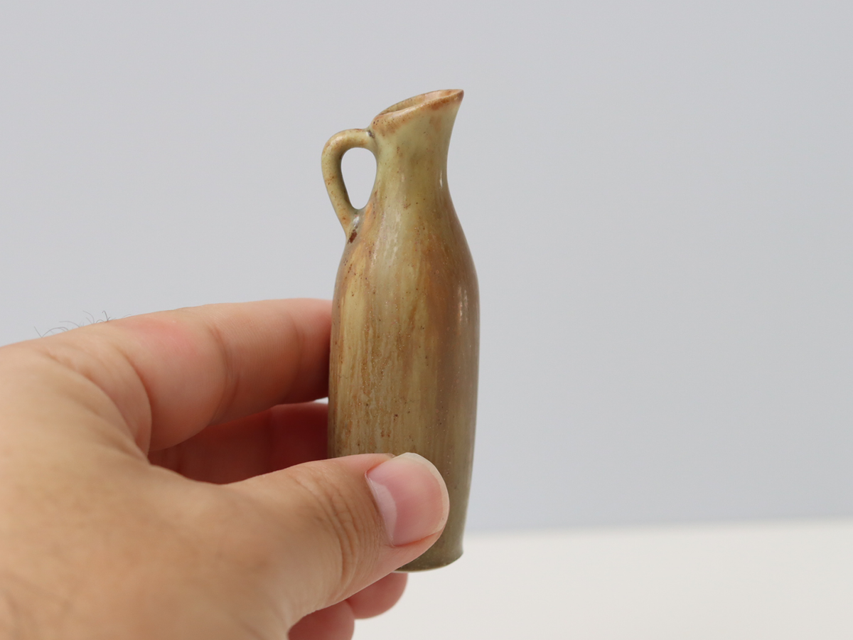 Rörstrand（ロールストランド） Carl Harry Stålhane （カール・ハリー・スタルハン） miniature handle vase model.14 H8cm │ 北欧 スウェーデン ヴィンテージ 陶磁器 ミニチュア 一輪挿し 花瓶