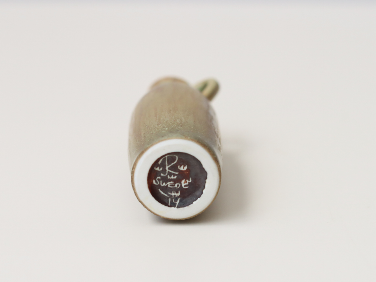 Rörstrand（ロールストランド） Carl Harry Stålhane （カール・ハリー・スタルハン） miniature handle vase model.14 H8cm │ 北欧 スウェーデン ヴィンテージ 陶磁器 ミニチュア 一輪挿し 花瓶
