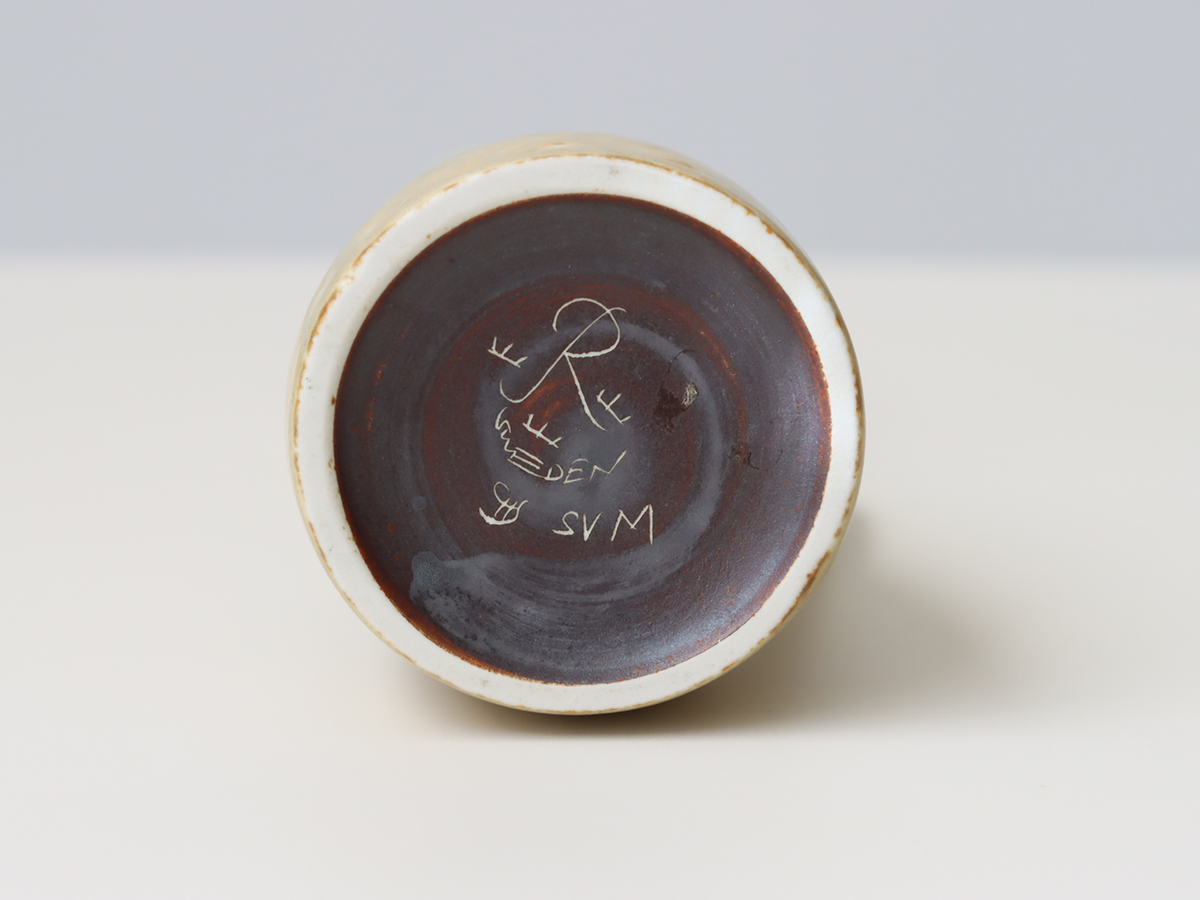 Rörstrand（ロールストランド） Carl Harry Stålhane （カール・ハリー・スタルハン） handle vase model.SVM H17.5cm │ 北欧 スウェーデン ヴィンテージ 陶磁器 花瓶