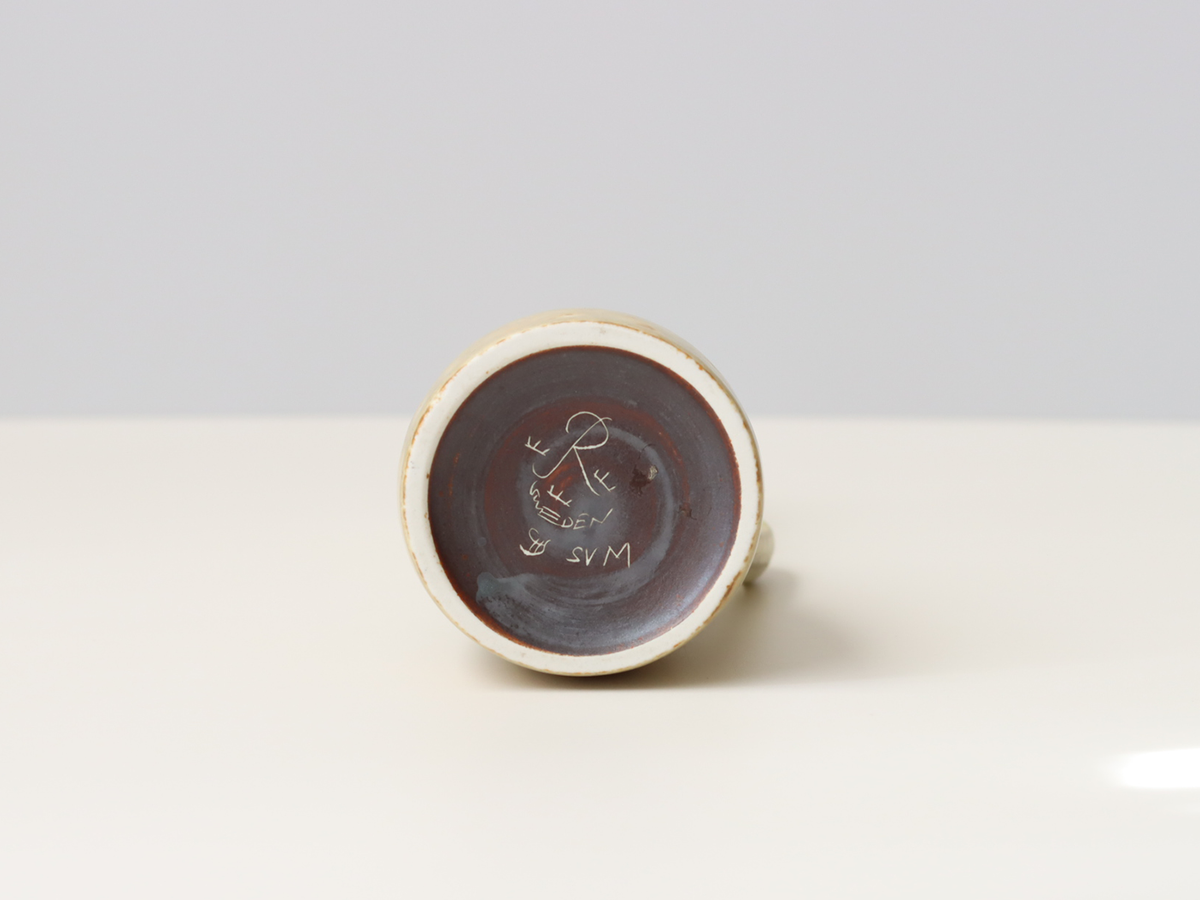 Rörstrand（ロールストランド） Carl Harry Stålhane （カール・ハリー・スタルハン） handle vase model.SVM H17.5cm │ 北欧 スウェーデン ヴィンテージ 陶磁器 花瓶