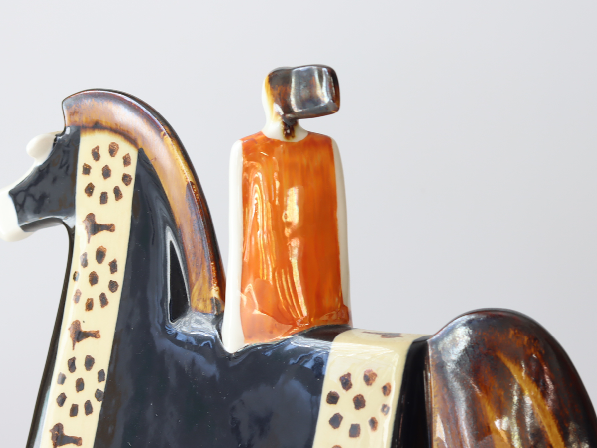 Rörstrand（ロールストランド）Ateljé Riders 騎馬オブジェ 女性 / Timo Sarvimäki ｜ 北欧ヴィンテージ スウェーデン