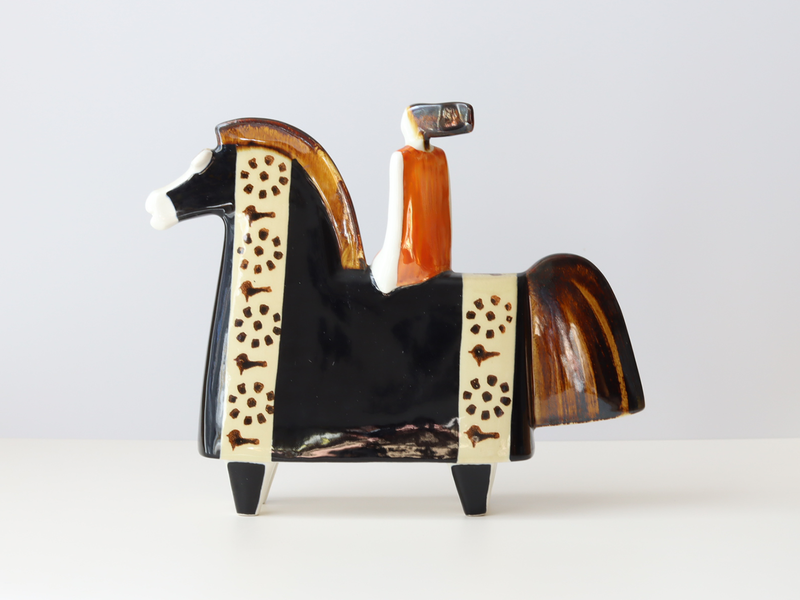Rörstrand（ロールストランド）Ateljé Riders 騎馬オブジェ 女性 / Timo Sarvimäki ｜ 北欧ヴィンテージ スウェーデン