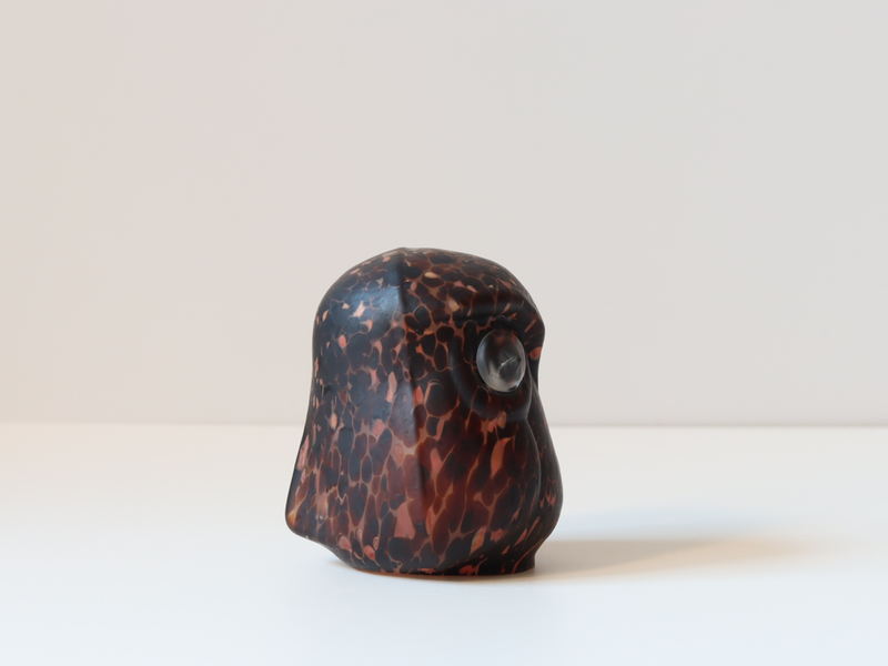 Boda（ボダ） Owls S ガラスフクロウ オブジェ ブラック / Bertil Vallien ｜ 北欧ヴィンテージ スウェーデン