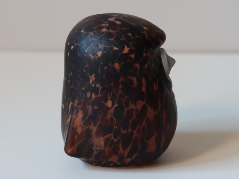 Boda（ボダ） Owls S ガラスフクロウ オブジェ ブラック / Bertil Vallien ｜ 北欧ヴィンテージ スウェーデン