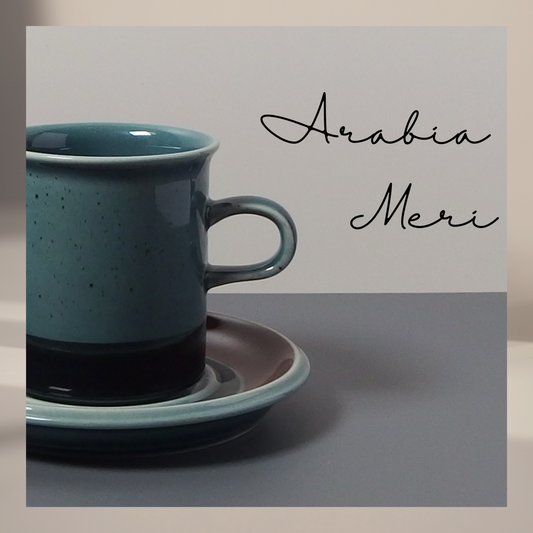 【北欧 ヴィンテージ】 Arabia （アラビア） Meri （メリ） coffee C/S