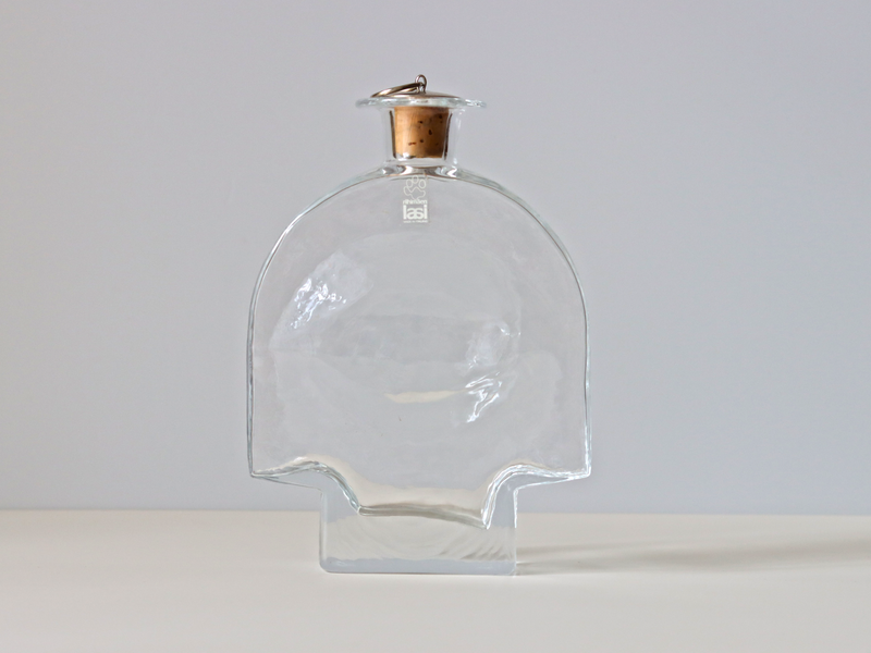 Riihimaen Lasi （リーヒマエンラシ） Nanny Still（ナニー・スティル）Kyynel （キューネル）Bottle H19cm │ 北欧 フィンランド ヴィンテージ 花瓶 ボトル ガラス