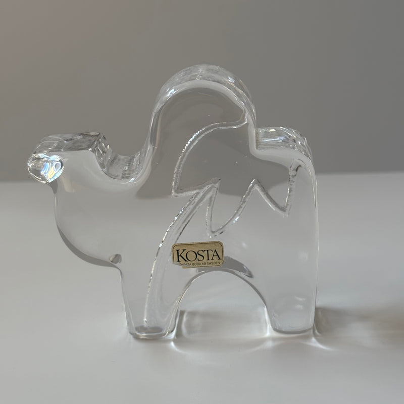 Kosta Boda （コスタ・ボダ） zoo Dromedary │ 北欧 スウェーデン ヴィンテージ オブジェ ガラス