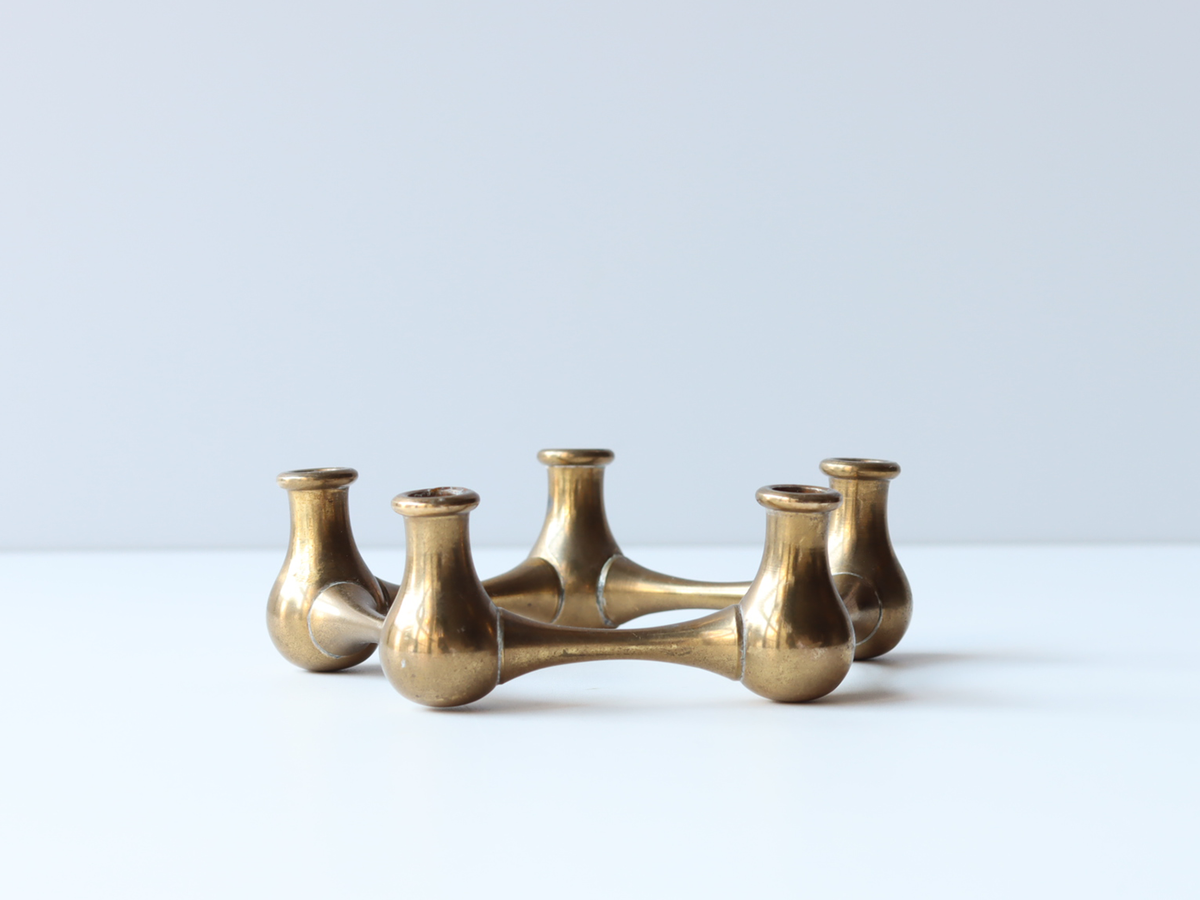 Dansk（ダンスク） キャンドルスタンド 5連 真鍮 / Jens H. Quistgaard｜ 北欧ヴィンテージ デンマーク