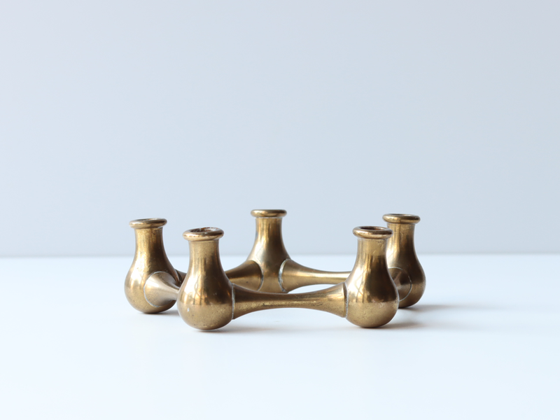 Dansk（ダンスク） キャンドルスタンド 5連 真鍮 / Jens H. Quistgaard｜ 北欧ヴィンテージ デンマーク