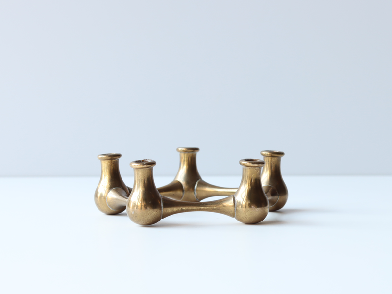 Dansk（ダンスク） キャンドルスタンド 5連 真鍮 / Jens H. Quistgaard｜ 北欧ヴィンテージ デンマーク