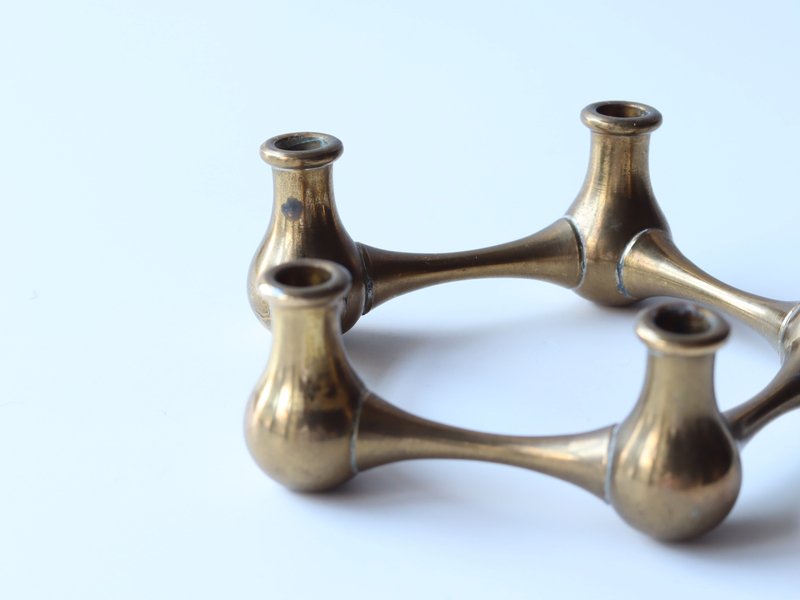 Dansk（ダンスク） キャンドルスタンド 5連 真鍮 / Jens H. Quistgaard｜ 北欧ヴィンテージ デンマーク