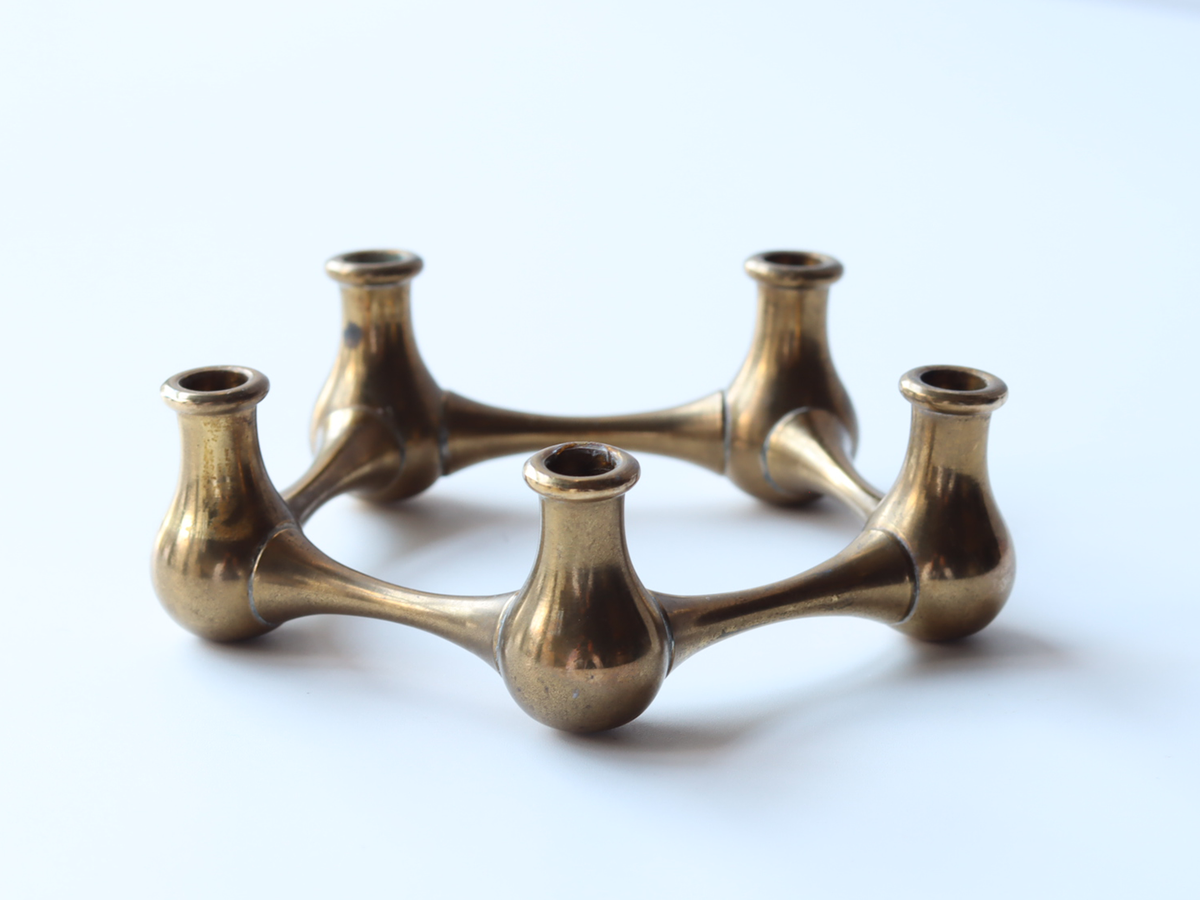 Dansk（ダンスク） キャンドルスタンド 5連 真鍮 / Jens H. Quistgaard｜ 北欧ヴィンテージ デンマーク
