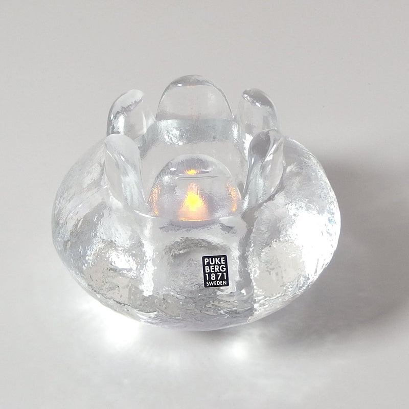 Pukeberg （プーケベリ） candle holder │ 北欧 スウェーデン ヴィンテージ キャンドルホルダー ガラス
