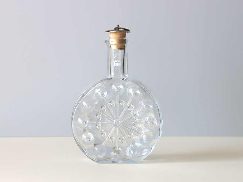 Riihimaen Lasi （リーヒマエンラシ） Nanny Still（ナニー・スティル）Lumitähti （ルミタハティ）Bottle/carafe H17.5cm │ 北欧 フィンランド ヴィンテージ 花瓶 カラフェ ボトル ガラス