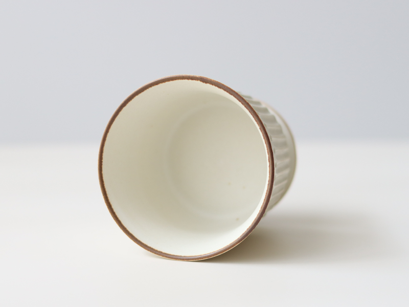 tone. goblet シイナナナエ 白マット M J75 ストライプ │ 日本 陶磁器 ゴブレット