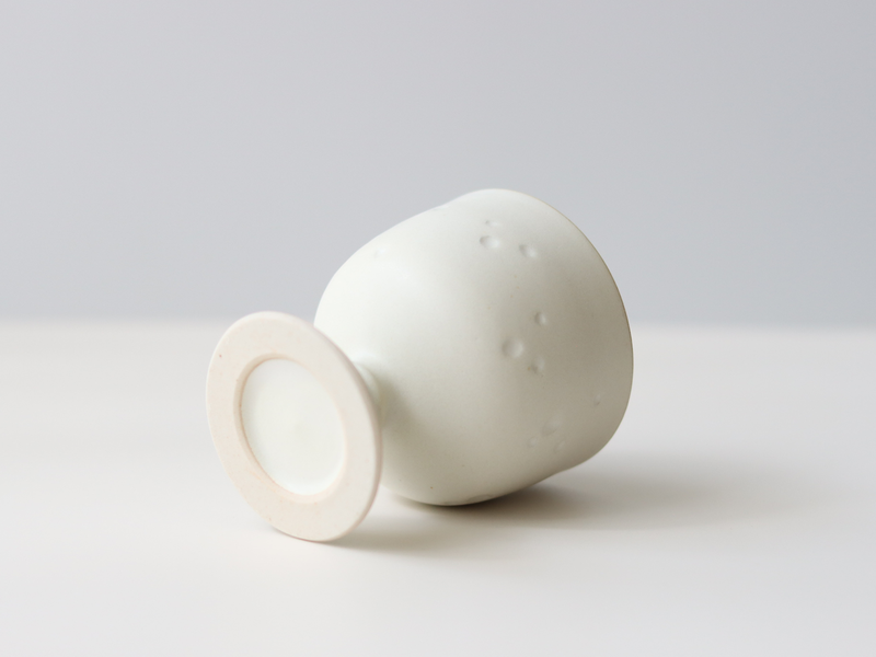 tone. goblet シイナナナエ 白マット M J76 ドット │ 日本 陶磁器 ゴブレット
