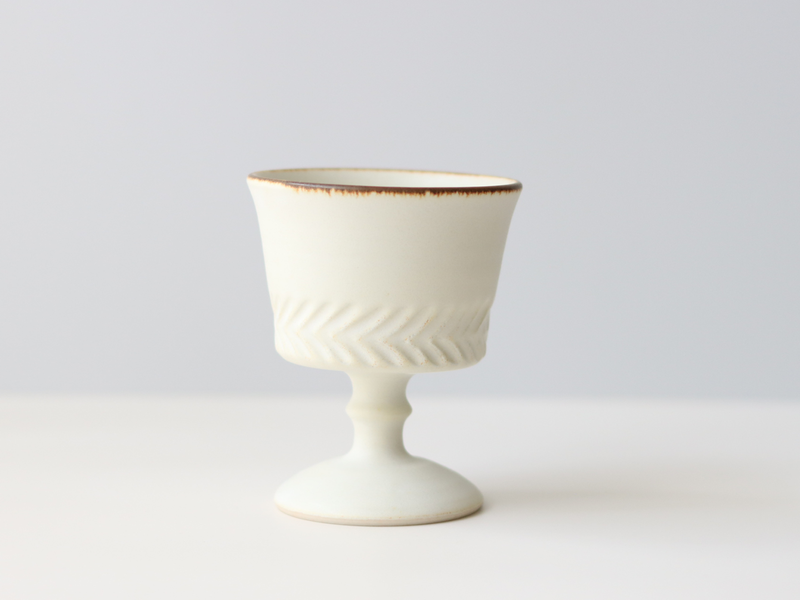 tone. goblet シイナナナエ 白マット M J77 アロー  │ 日本 陶磁器 ゴブレット