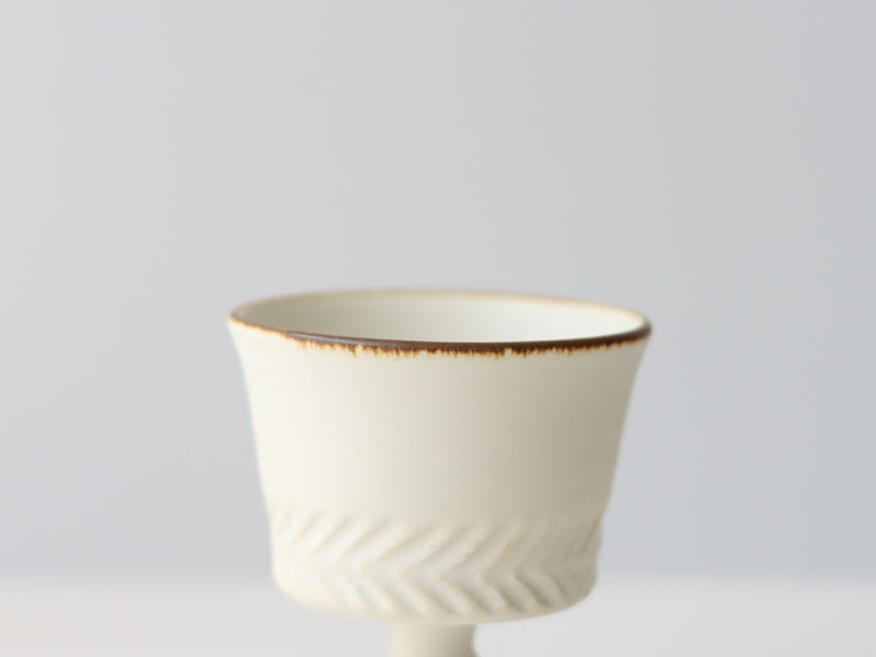 tone. goblet シイナナナエ 白マット M J77 アロー  │ 日本 陶磁器 ゴブレット
