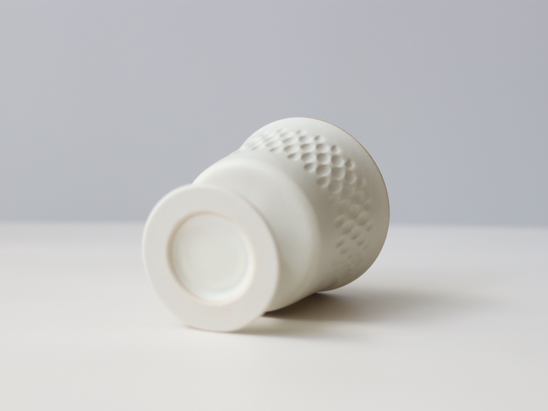 tone. goblet シイナナナエ 白マット M J78 ドロップ  │ 日本 陶磁器 ゴブレット