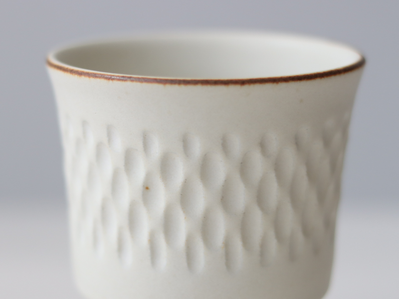 tone. goblet シイナナナエ 白マット M J78 ドロップ  │ 日本 陶磁器 ゴブレット