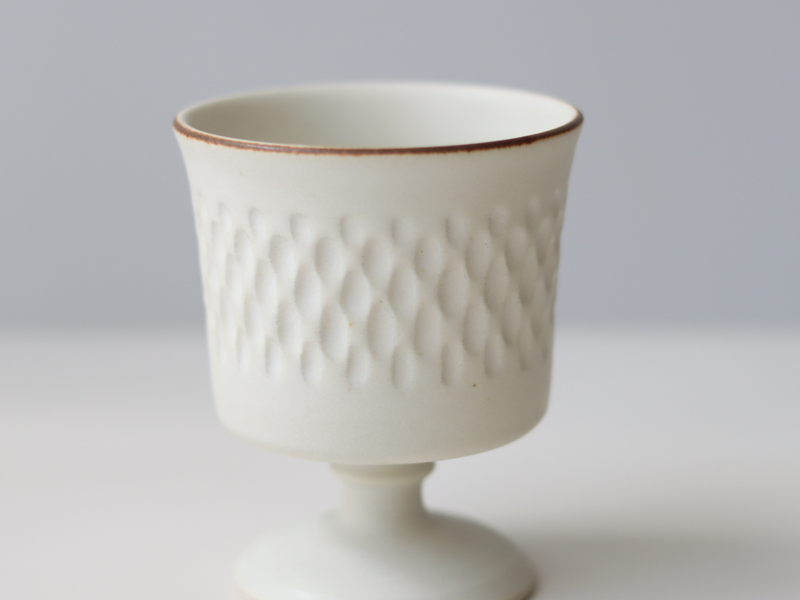 tone. goblet シイナナナエ 白マット M J78 ドロップ  │ 日本 陶磁器 ゴブレット