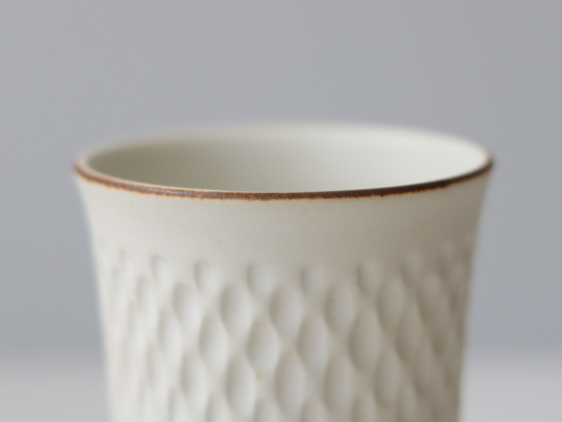 tone. goblet シイナナナエ 白マット M J78 ドロップ  │ 日本 陶磁器 ゴブレット