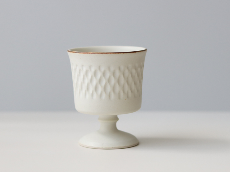 tone. goblet シイナナナエ 白マット M J78 ドロップ  │ 日本 陶磁器 ゴブレット