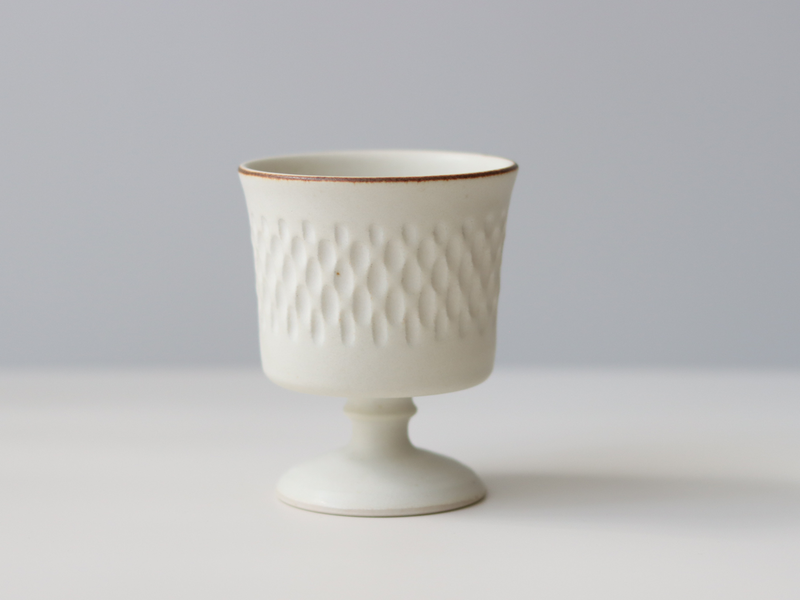 tone. goblet シイナナナエ 白マット M J78 ドロップ  │ 日本 陶磁器 ゴブレット