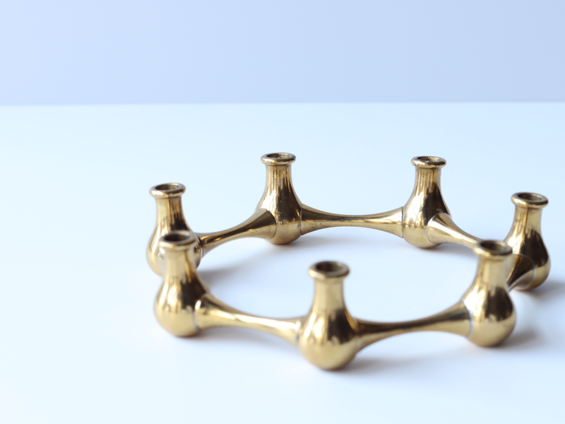 Dansk（ダンスク） キャンドルスタンド 7連 真鍮 / Jens H. Quistgaard｜ 北欧ヴィンテージ デンマーク