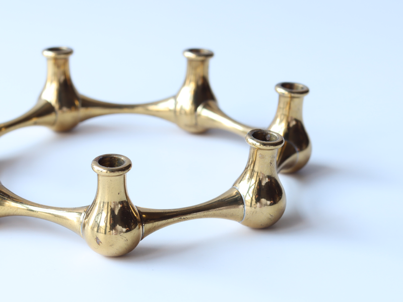 Dansk（ダンスク） キャンドルスタンド 7連 真鍮 / Jens H. Quistgaard｜ 北欧ヴィンテージ デンマーク