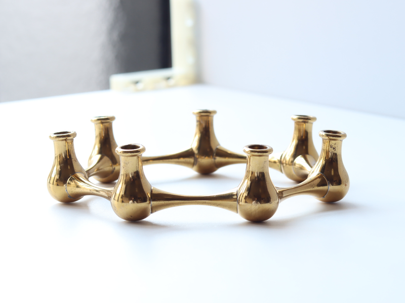 Dansk（ダンスク） キャンドルスタンド 7連 真鍮 / Jens H. Quistgaard｜ 北欧ヴィンテージ デンマーク