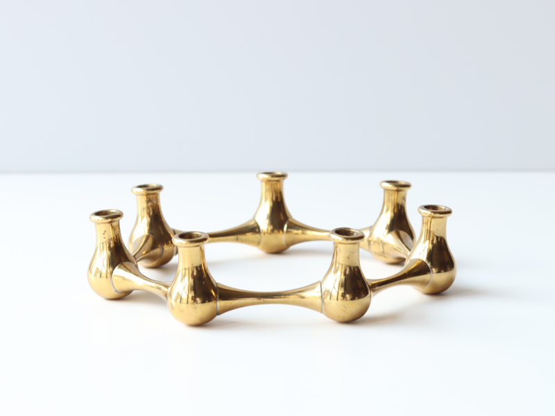 Dansk（ダンスク） キャンドルスタンド 7連 真鍮 / Jens H. Quistgaard｜ 北欧ヴィンテージ デンマーク
