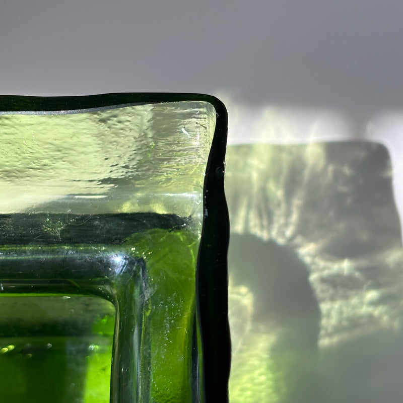 Riihimaen Lasi （リーヒマエンラシ） Helena Tynell（ヘレナ・ティネル）Pala （パラ）Lサイズ ライトブルー H11.5cm │ 北欧 フィンランド ヴィンテージ 花瓶 ガラス