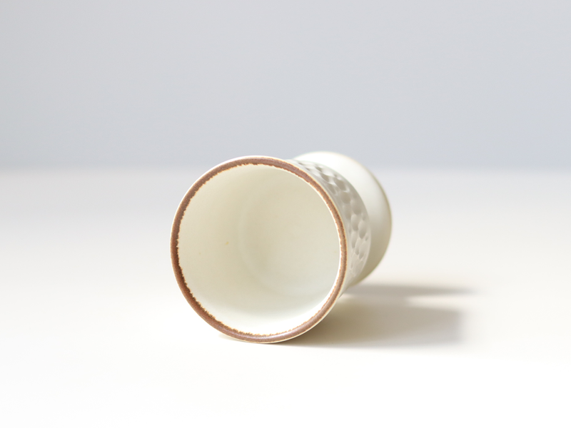 tone. goblet シイナナナエ 白マット S J84 ドロップ │ 日本 陶磁器 ゴブレット