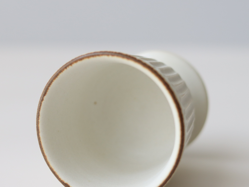 tone. goblet シイナナナエ 白マット S J85 ストライプ │ 日本 陶磁器 ゴブレット