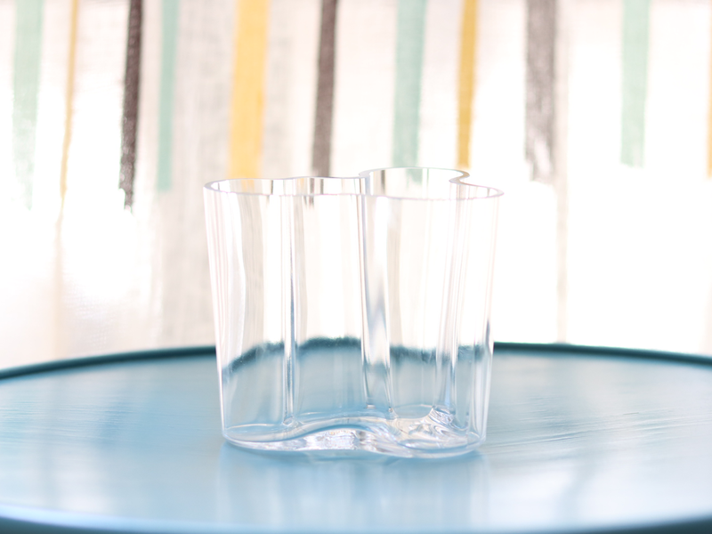 iittala  （イッタラ） Alvar Aalto vase H9.5cm clear │ 北欧 フィンランド アアルトベース クリア 花瓶