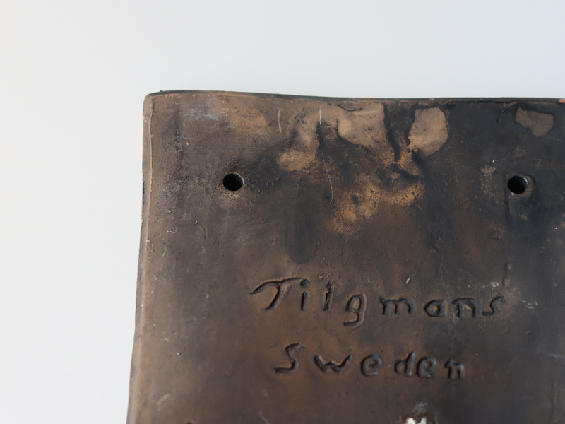 Tilgmans Keramik （ティルグマンズ ケラミック） wall plate butterfly │ 北欧 スウェーデン ヴィンテージ 壁掛けプレート 蝶 陶磁器