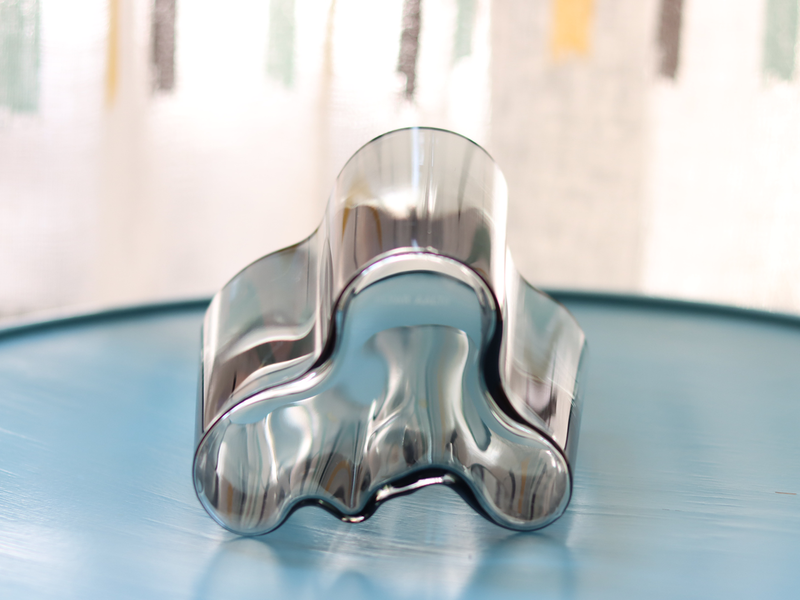 iittala  （イッタラ） Alvar Aalto vase H9.5cm smoke │ 北欧 フィンランド アアルトベース スモーク 花瓶