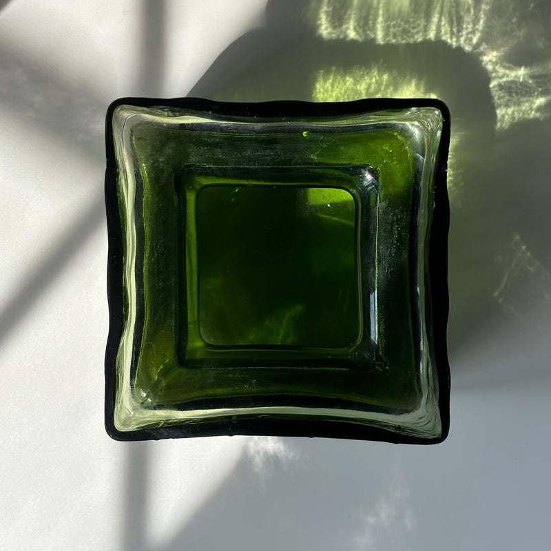 Riihimaen Lasi （リーヒマエンラシ） Helena Tynell（ヘレナ・ティネル）Pala （パラ）Lサイズ ライトブルー H11.5cm │ 北欧 フィンランド ヴィンテージ 花瓶 ガラス