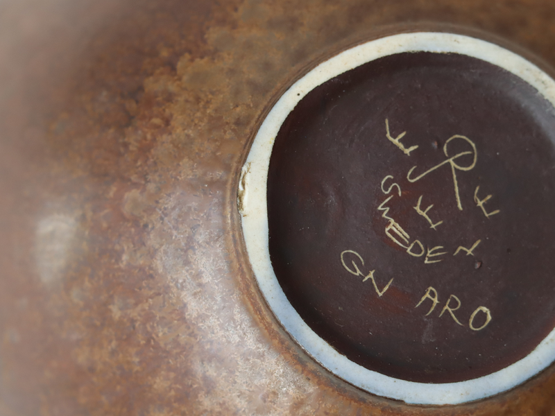 Rörstrand（ロールストランド） ARO ボウル ブラウン / Gunnar Nylund ｜ 北欧ヴィンテージ スウェーデン