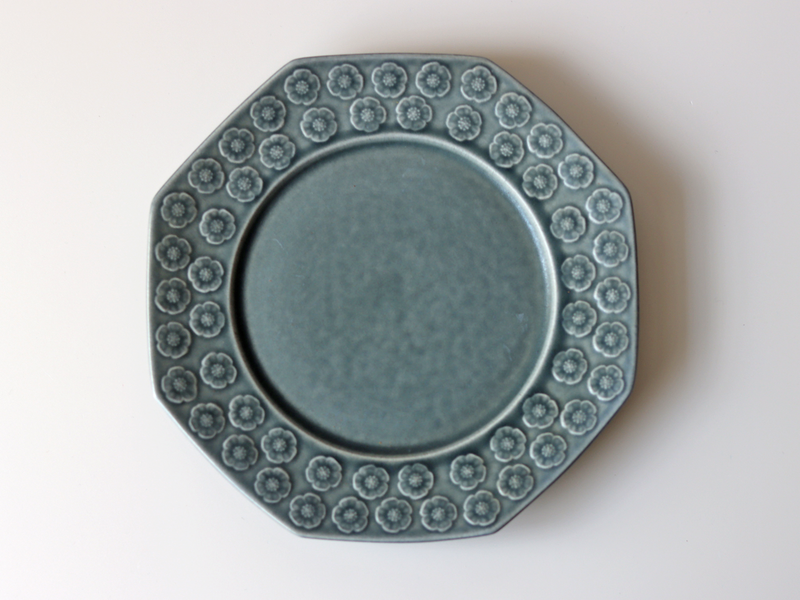 Jens.H.Quistgaard （イェンス・クイストゴー） Azur （アズール）plate octagon │ 北欧ヴィンテージ デンマーク 食器 プレート プラム 陶磁器