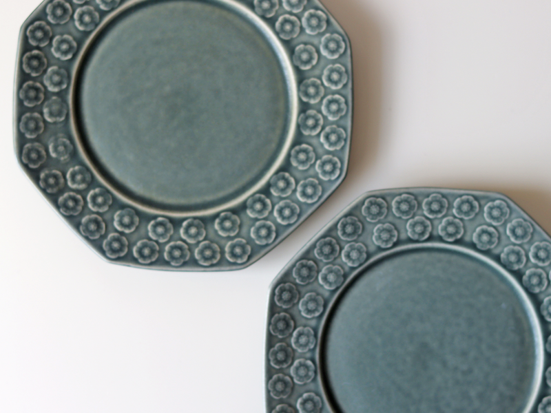 Jens.H.Quistgaard （イェンス・クイストゴー） Azur （アズール）plate octagon │ 北欧ヴィンテージ デンマーク 食器 プレート プラム 陶磁器
